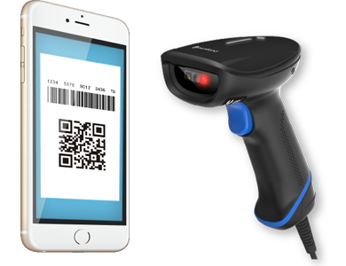 液晶画面バーコードに対応