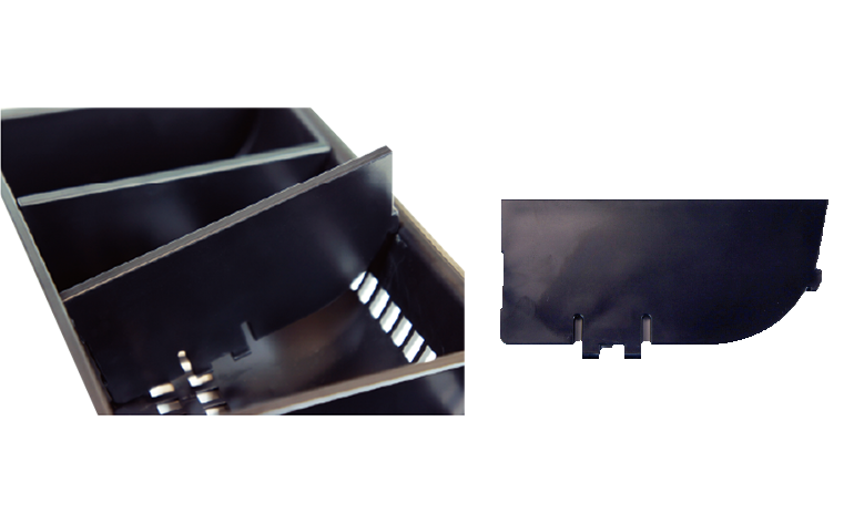 図：可動式の仕切り板