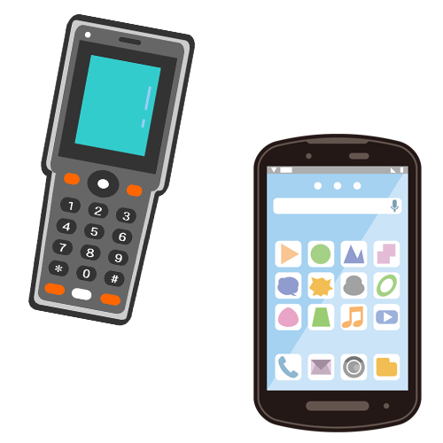 ハンディターミナルとスマートフォンの違いは？