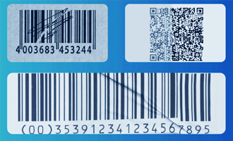 印刷の粗いバーコード