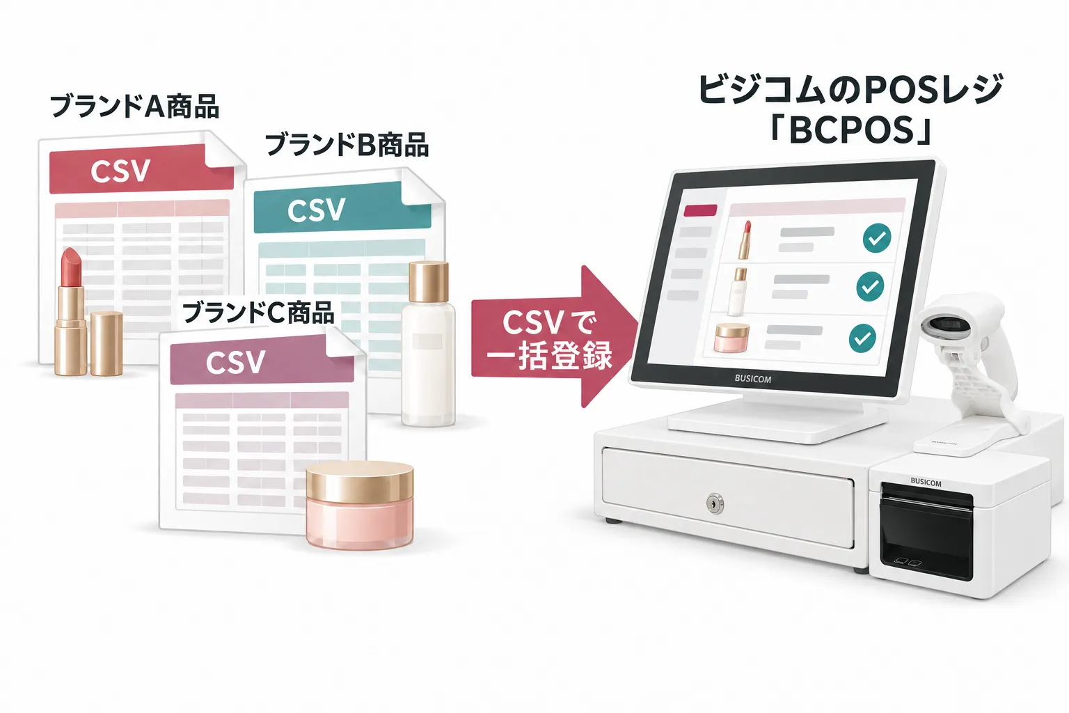 一つずつ入力しなくても、まとめて登録できます
